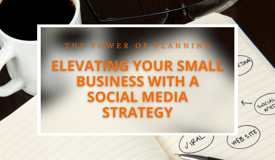 Image of a notepad and paper with handwritten 'keywords' symbolizing brainstorming for social media. A cup of coffee is placed nearby, creating a cozy and focused work atmosphere.